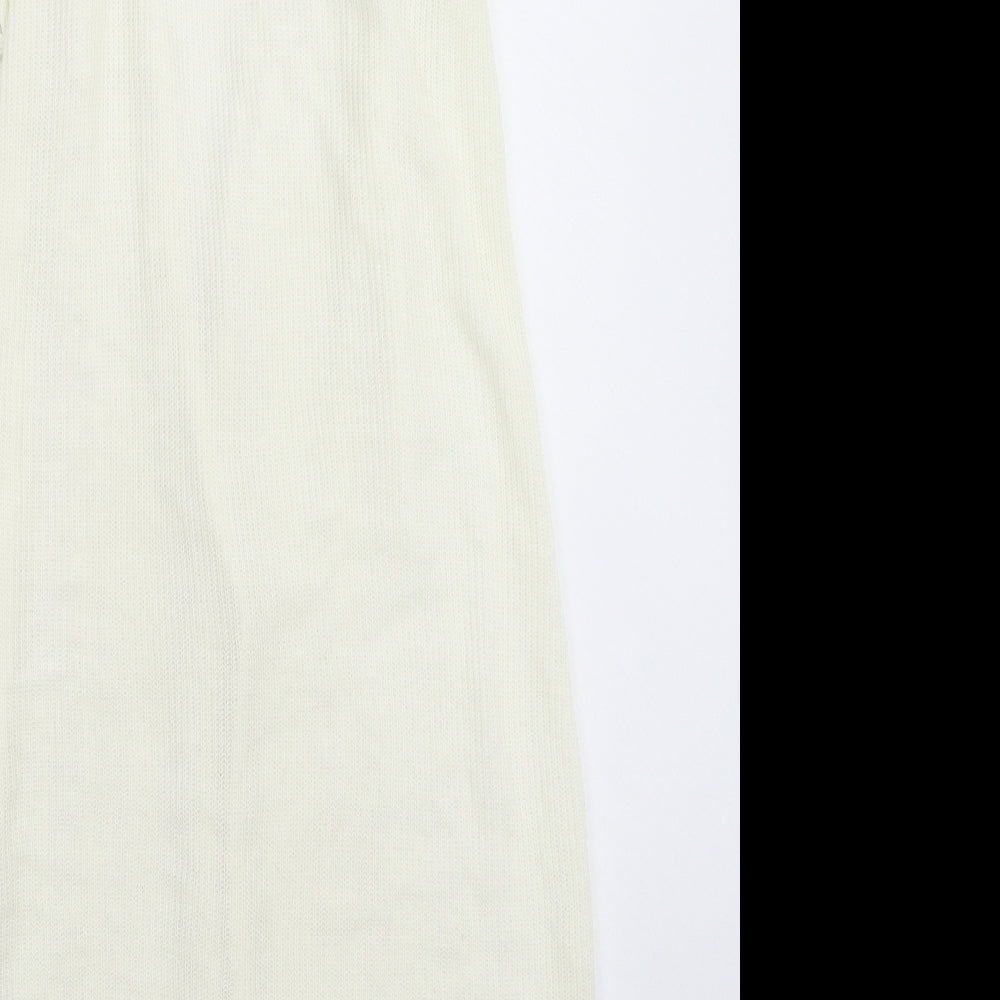 Atmosphere Womens White  Knit Vest Jumper Size 8