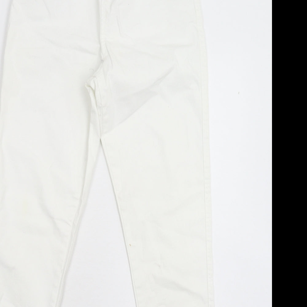 Denim & Co. Womens White  Denim Jegging Jeans Size 10 L30 in