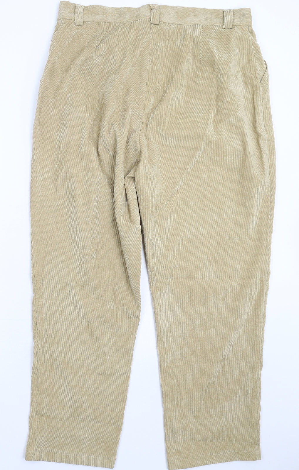 SheIn Womens Beige  Corduroy Trousers  Size XL L28 in