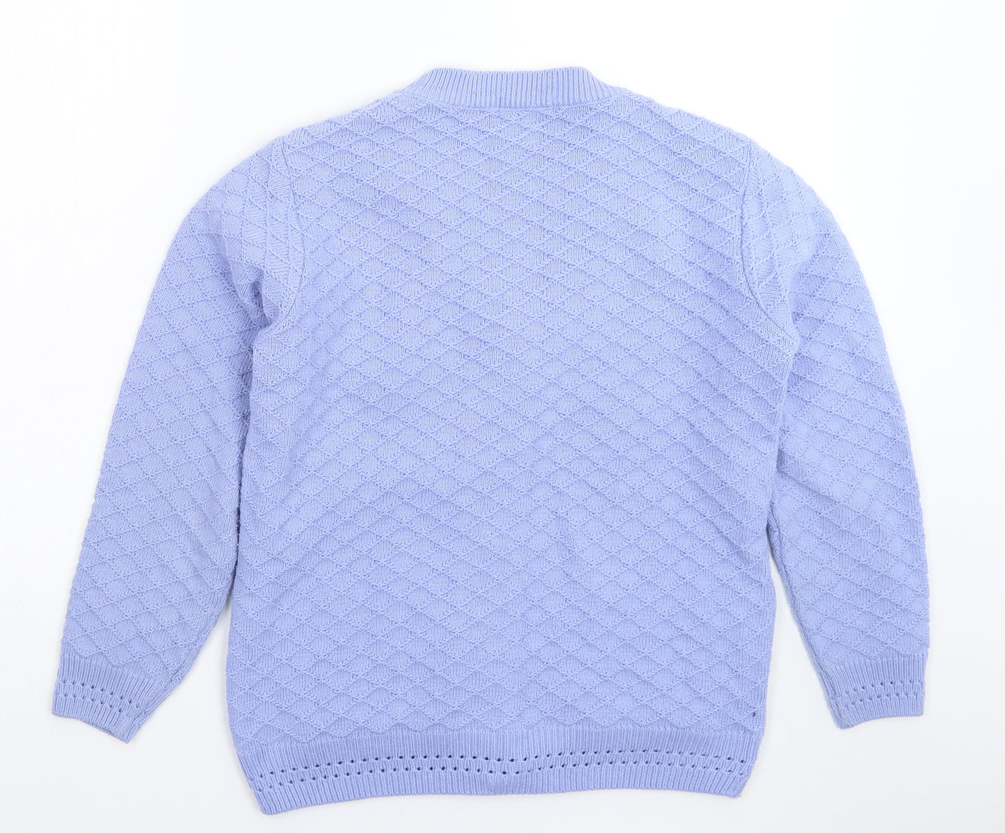 Reflect Womens Blue  Knit Cardigan Jumper Size S