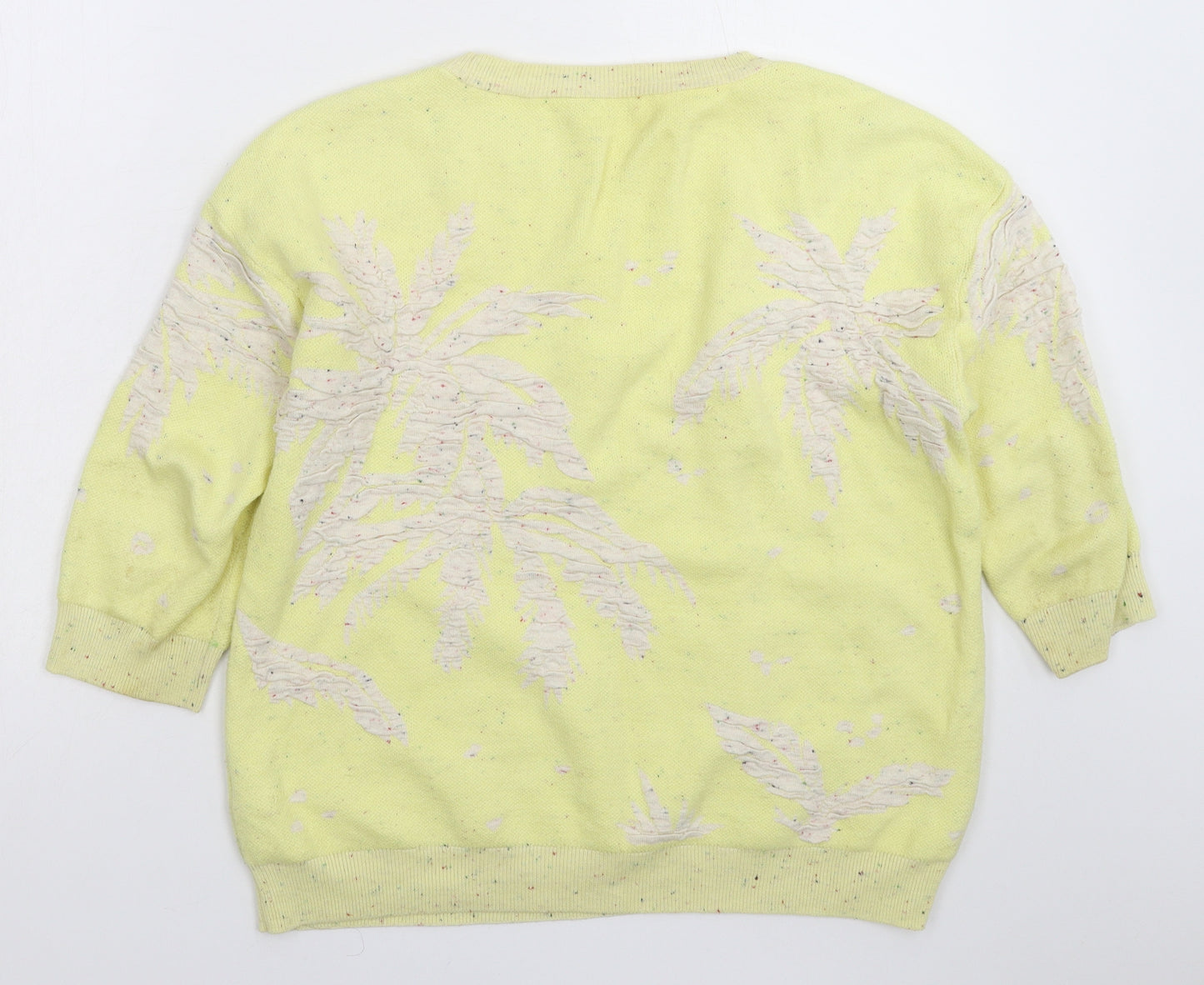Marks and Spencer Womens Yellow  Knit Pullover Jumper Size 12