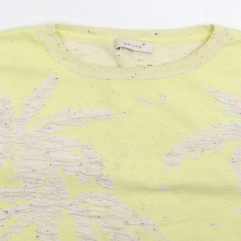 Marks and Spencer Womens Yellow  Knit Pullover Jumper Size 12