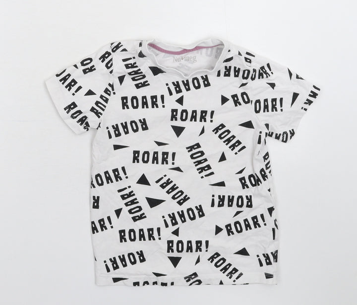 Nutmeg Boys White   Basic T-Shirt Size 5-6 Years
