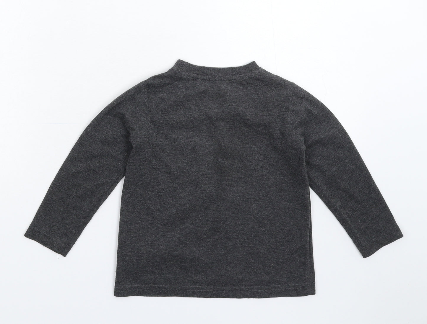 Primark Boys Grey   Basic T-Shirt Size 2-3 Years