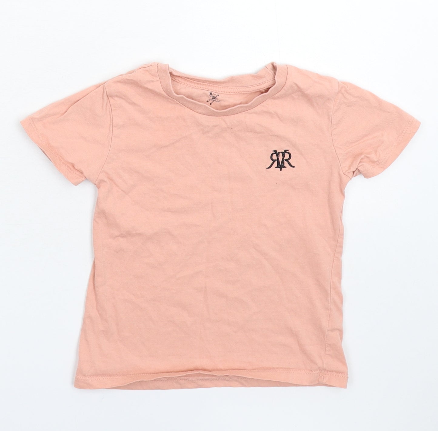 River Island Boys Pink   Basic T-Shirt Size 3-4 Years
