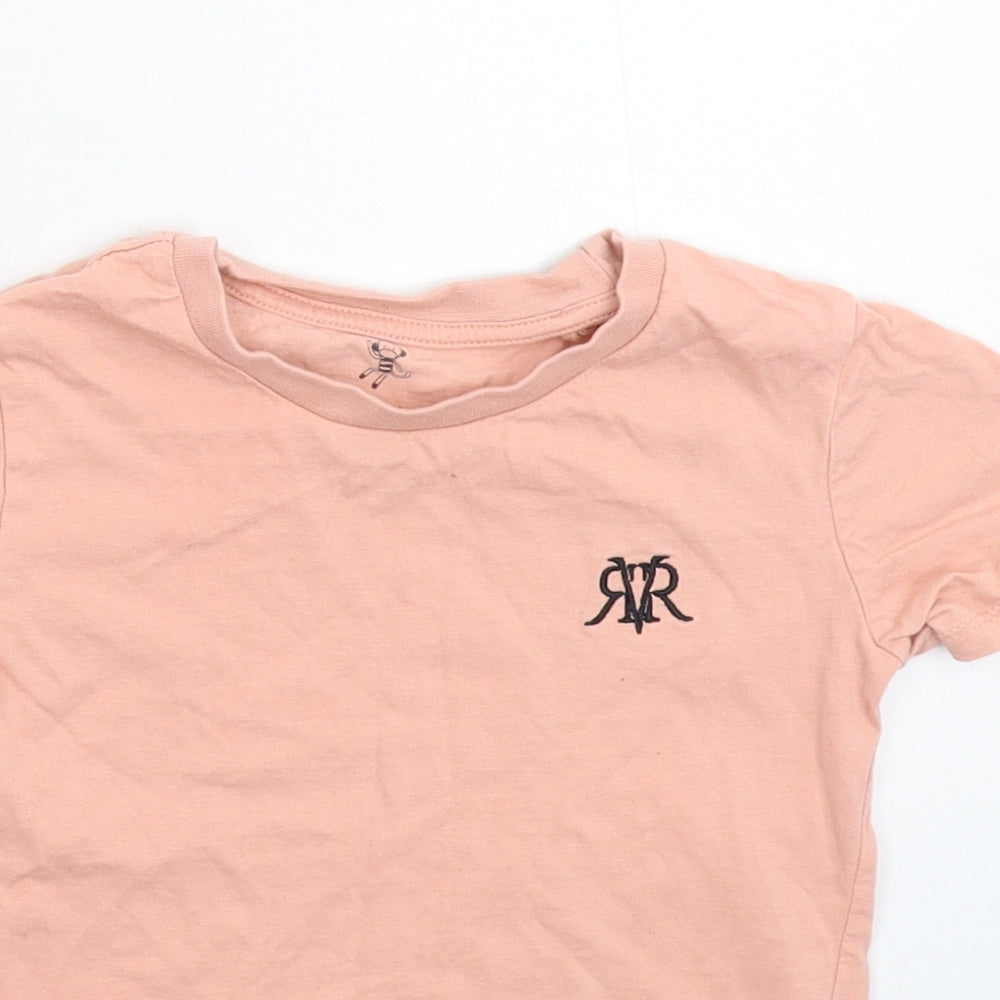 River Island Boys Pink   Basic T-Shirt Size 3-4 Years