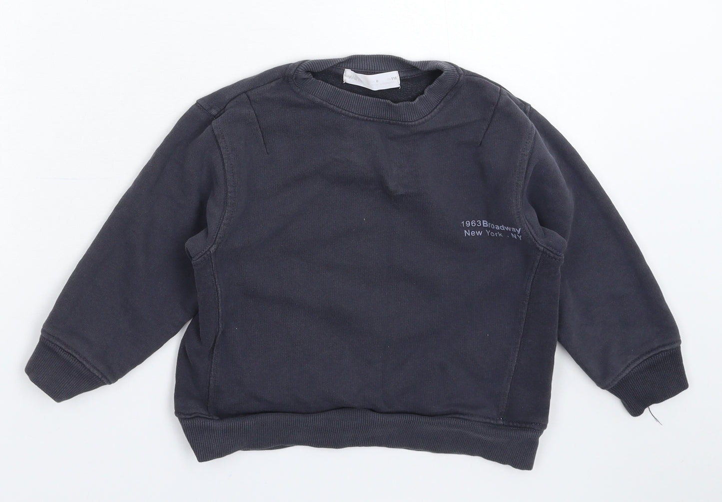 Zara Boys Grey   Pullover Sweatshirt Size 3-4 Years