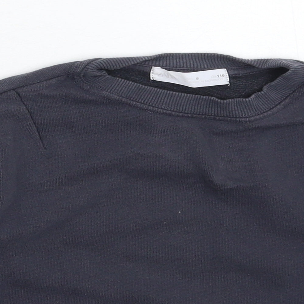 Zara Boys Grey   Pullover Sweatshirt Size 3-4 Years
