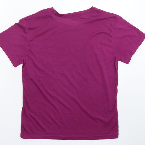 Fashion Womens Purple   Basic T-Shirt Size S