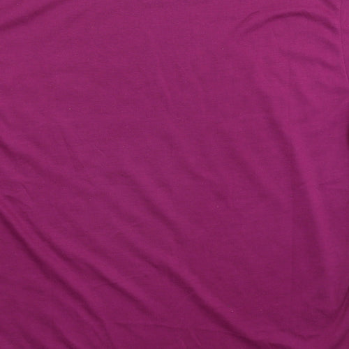 Fashion Womens Purple   Basic T-Shirt Size S