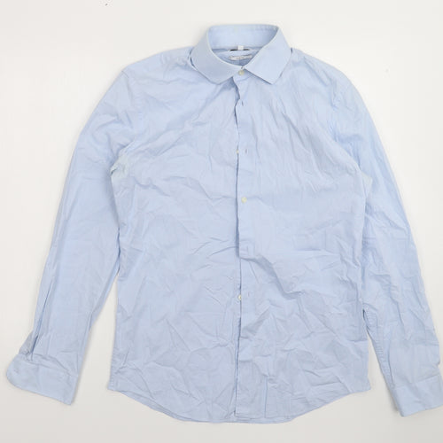 Reiss Mens Blue    Dress Shirt Size L