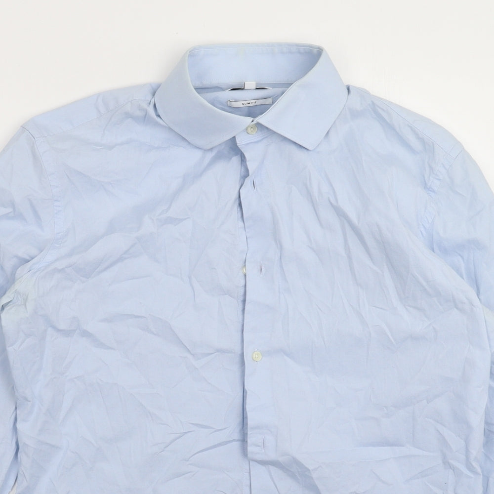 Reiss Mens Blue    Dress Shirt Size L