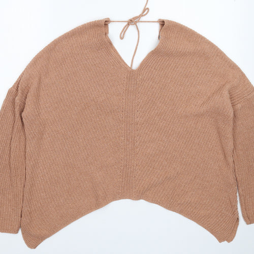 ASOS Womens Beige  Knit Pullover Jumper Size 10  - Oversized