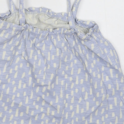 Nutmeg Girls Blue   Basic Tank Size 6-7 Years