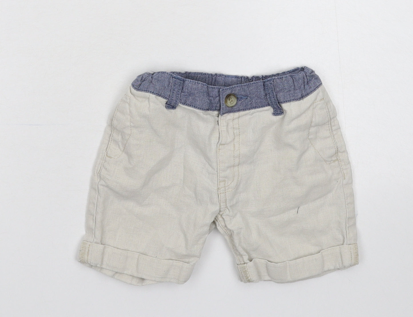 Matalan Boys Grey   Cropped Trousers Size 18-24 Months  - Shorts