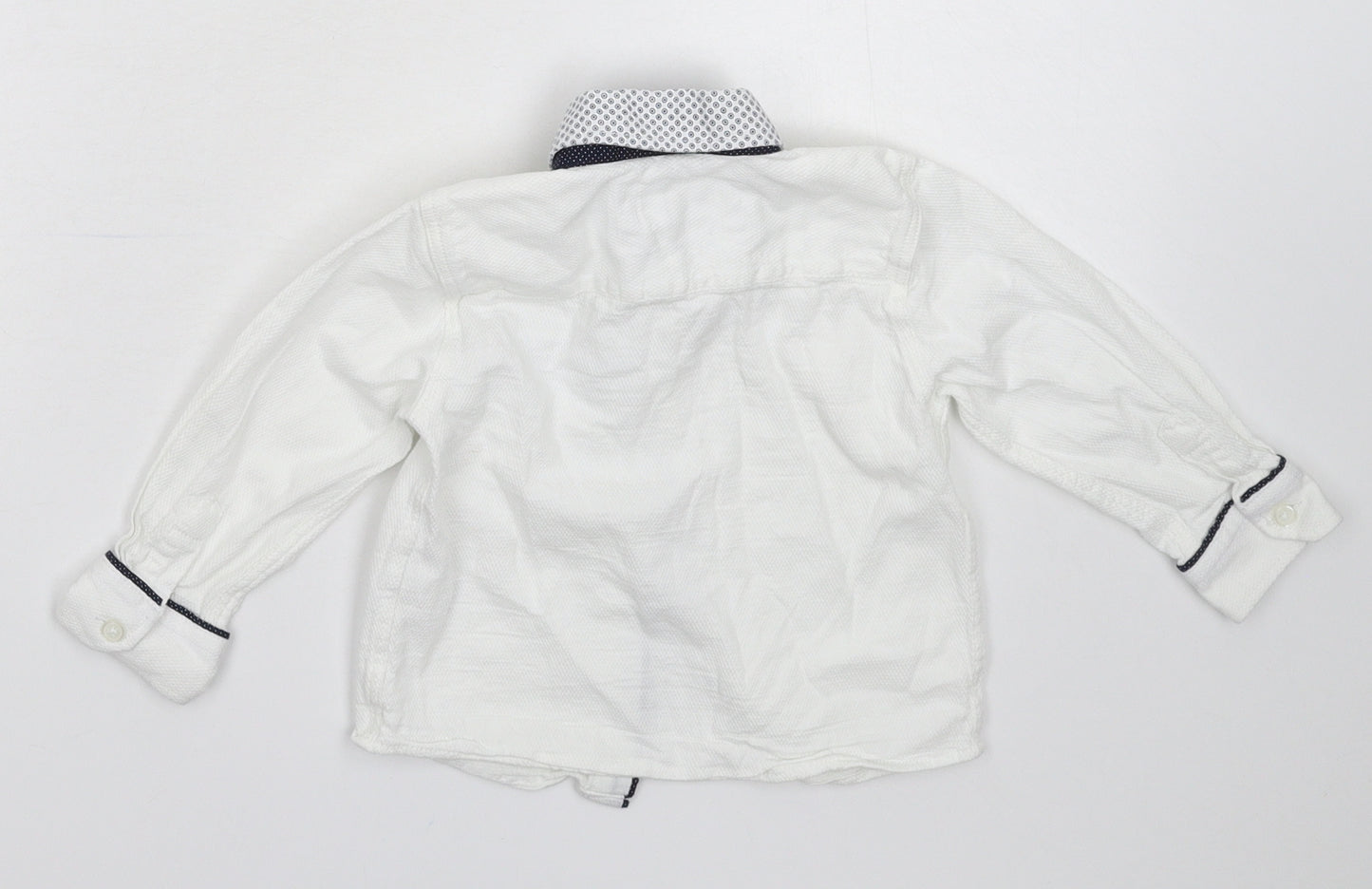 Matalan Boys White   Basic Button-Up Size 12-18 Months