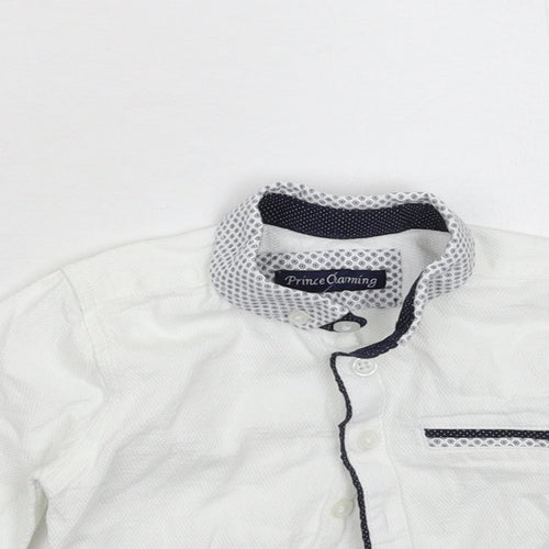 Matalan Boys White   Basic Button-Up Size 12-18 Months
