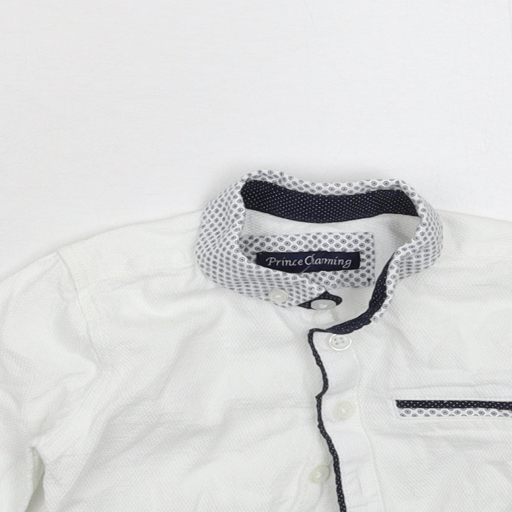 Matalan Boys White   Basic Button-Up Size 12-18 Months