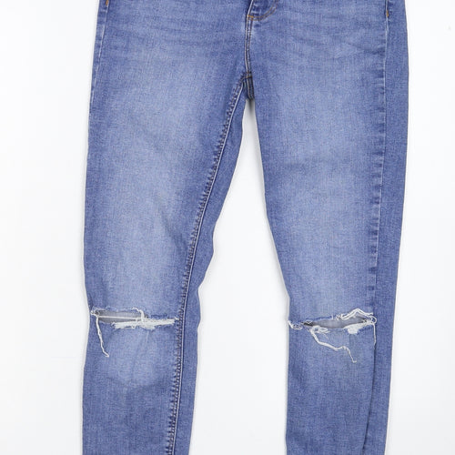 Denim & Co. Womens Blue   Skinny Jeans Size 10 L26 in