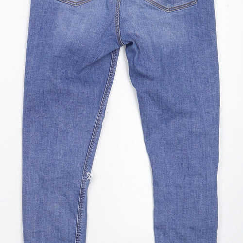 Denim & Co. Womens Blue   Skinny Jeans Size 10 L26 in