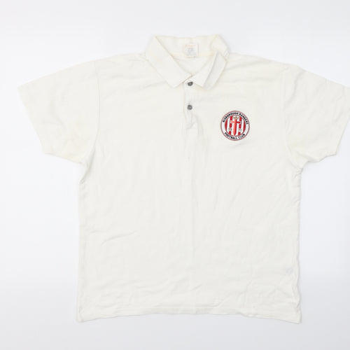 Screen Stars Mens White    Polo Size M
