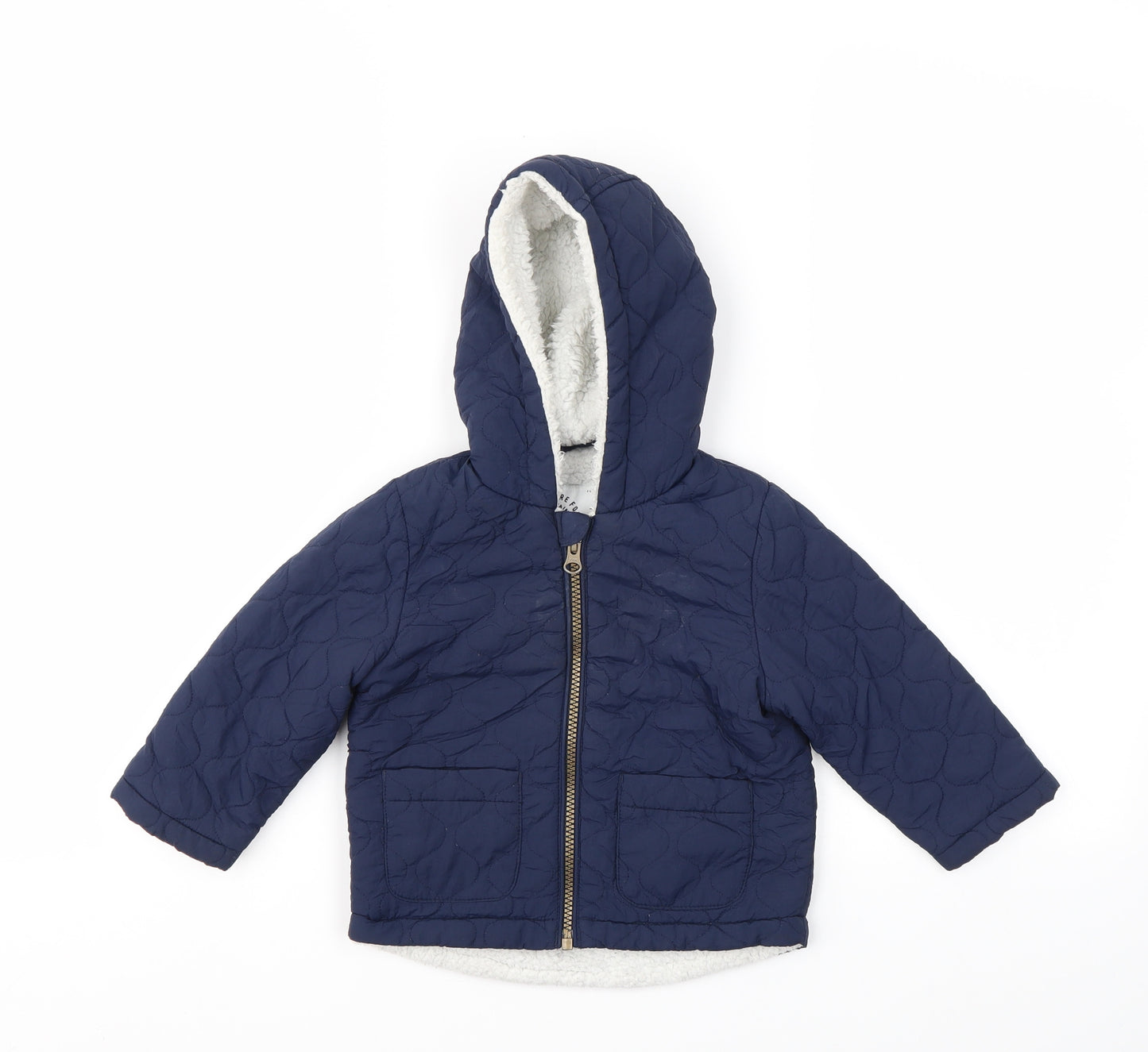 George Boys Blue   Basic Coat Coat Size 9-12 Months