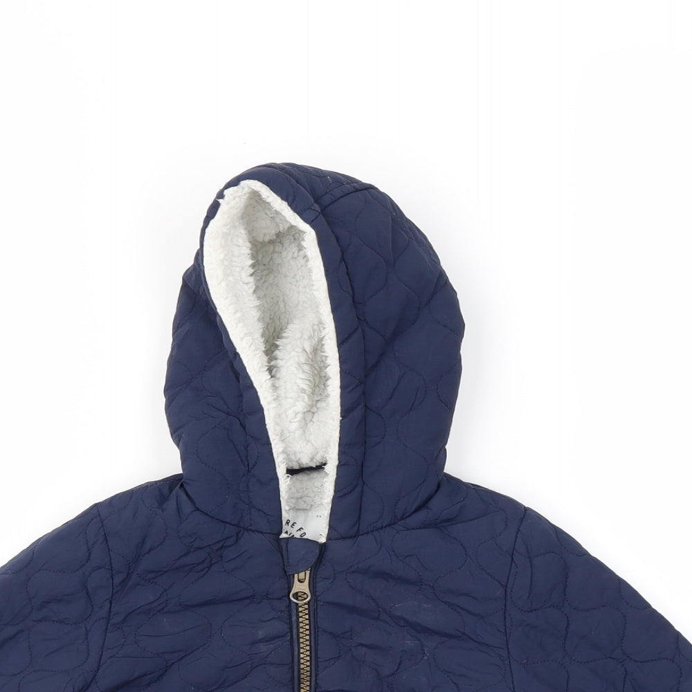 George Boys Blue   Basic Coat Coat Size 9-12 Months