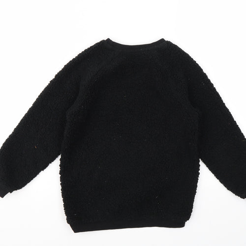 George Boys Black Geometric   Pyjama Top Size 6-7 Years