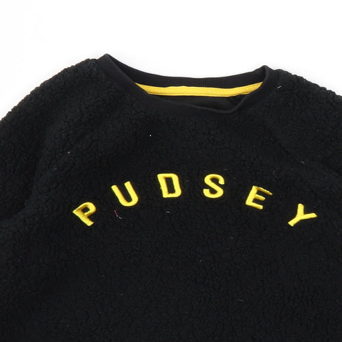 George Boys Black Geometric   Pyjama Top Size 6-7 Years