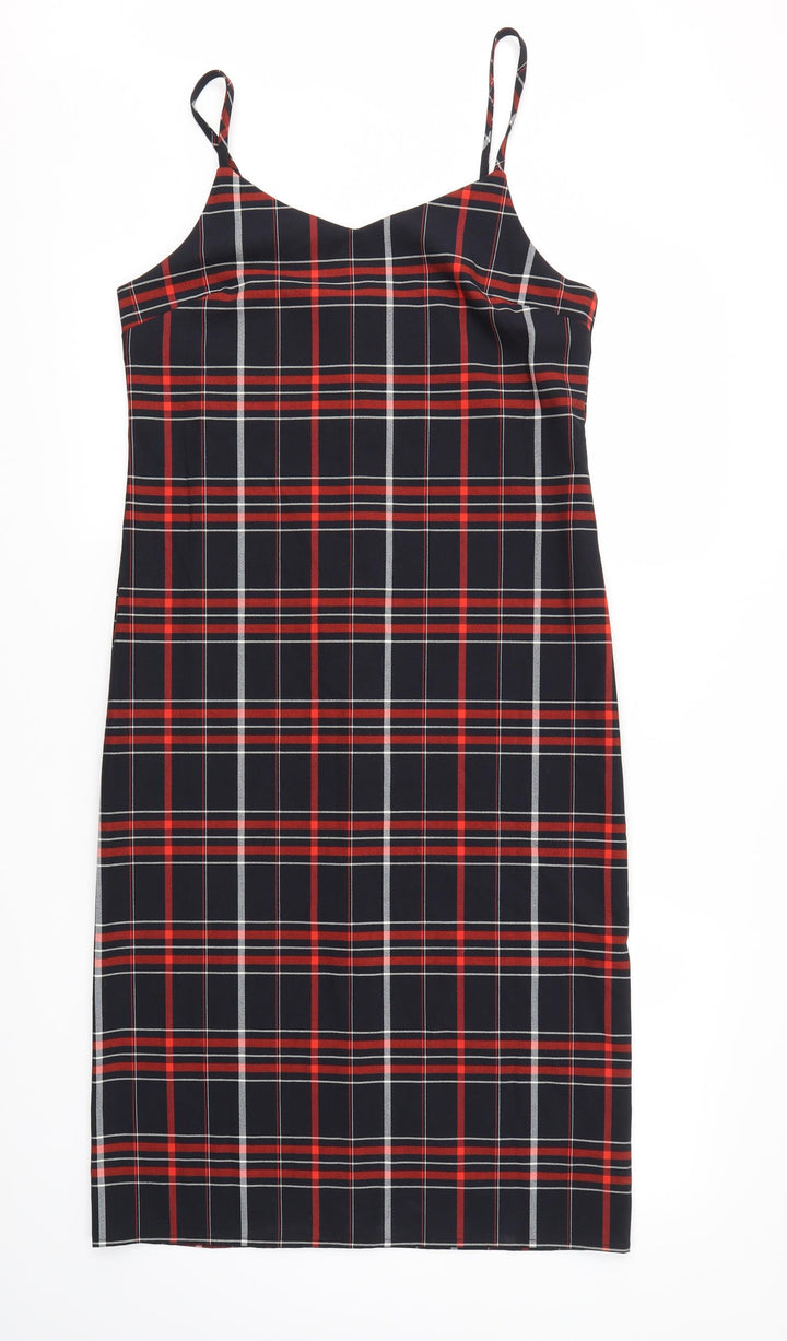 New Look Womens Multicoloured Check  Fit & Flare  Size 10