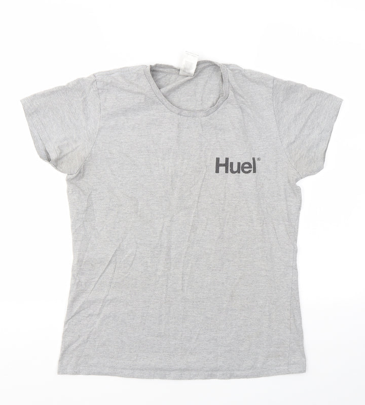 Gildan Womens Grey   Basic T-Shirt Size L
