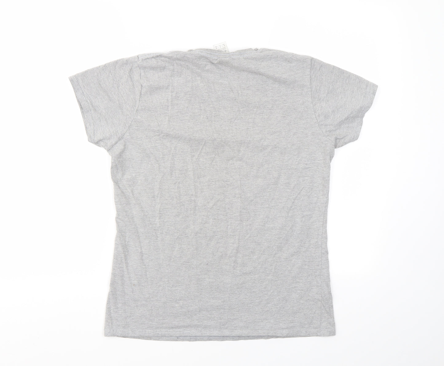 Gildan Womens Grey   Basic T-Shirt Size L