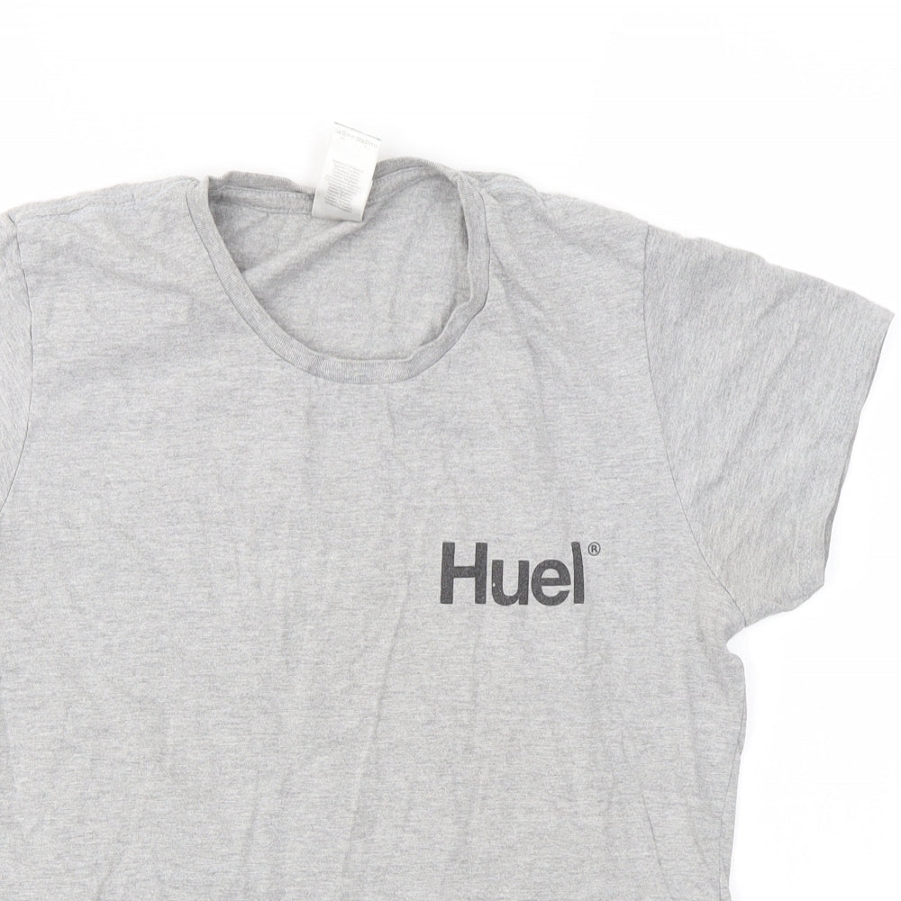 Gildan Womens Grey   Basic T-Shirt Size L