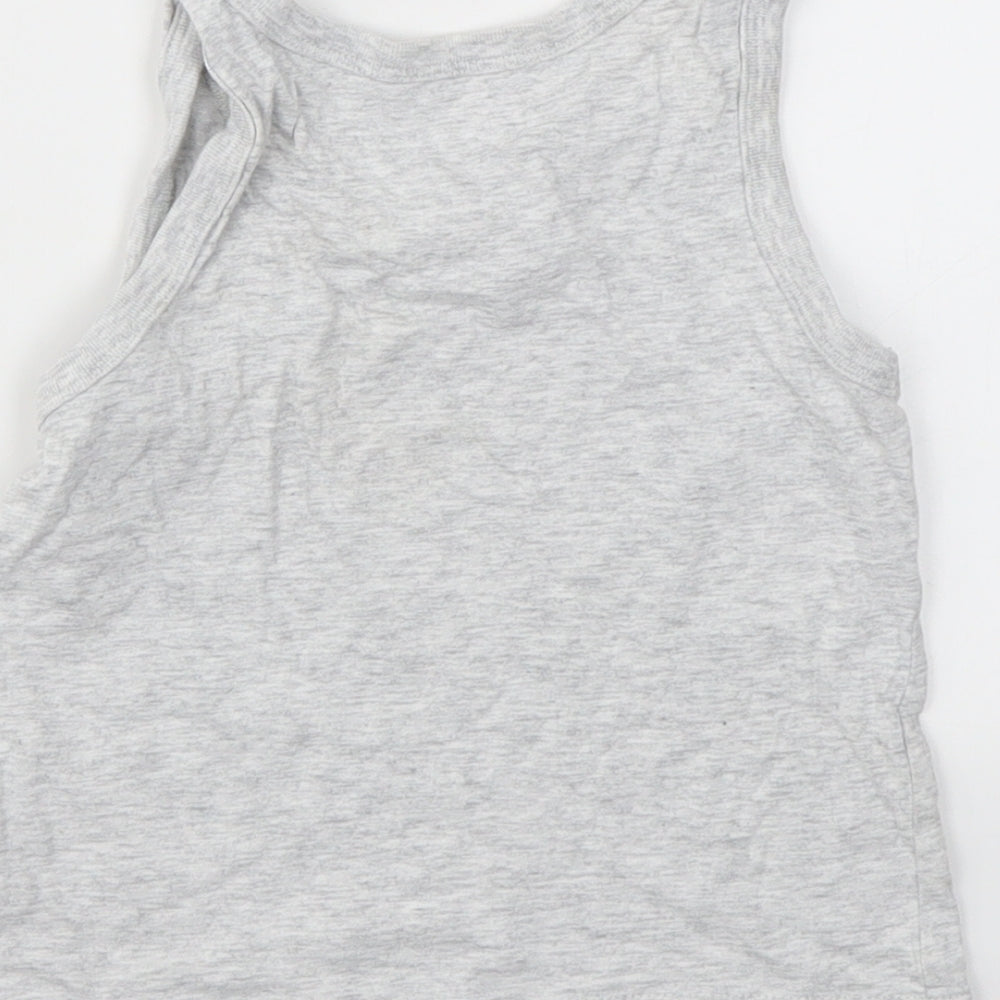 George Boys Grey Geometric  Basic T-Shirt Size 3-4 Years