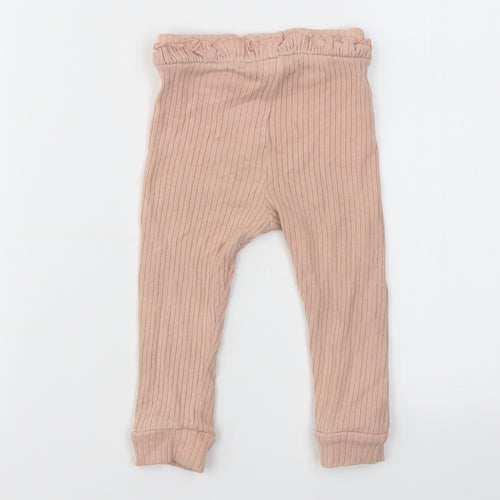 NEXT Girls Pink   Capri Leggings Size 12-18 Months