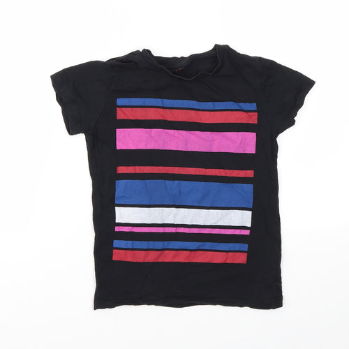 Monoprix Boys Multicoloured Striped  Basic T-Shirt Size 8 Years