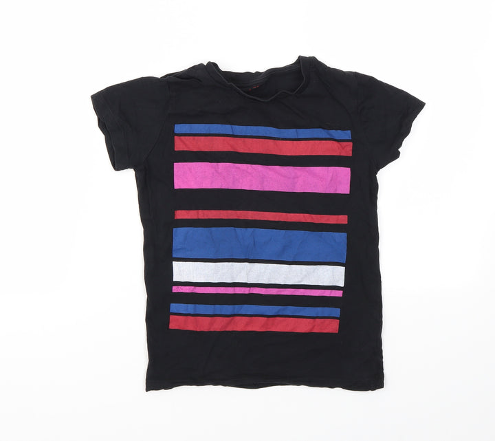 Monoprix Boys Multicoloured Striped  Basic T-Shirt Size 8 Years