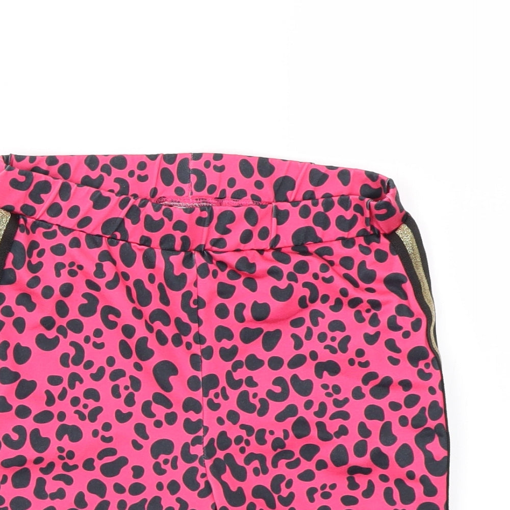 TU Girls Multicoloured Animal Print  Cut-Off Shorts Size 10 Years
