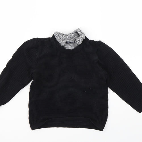 NEXT Boys Black   Pullover Jumper Size 3 Years
