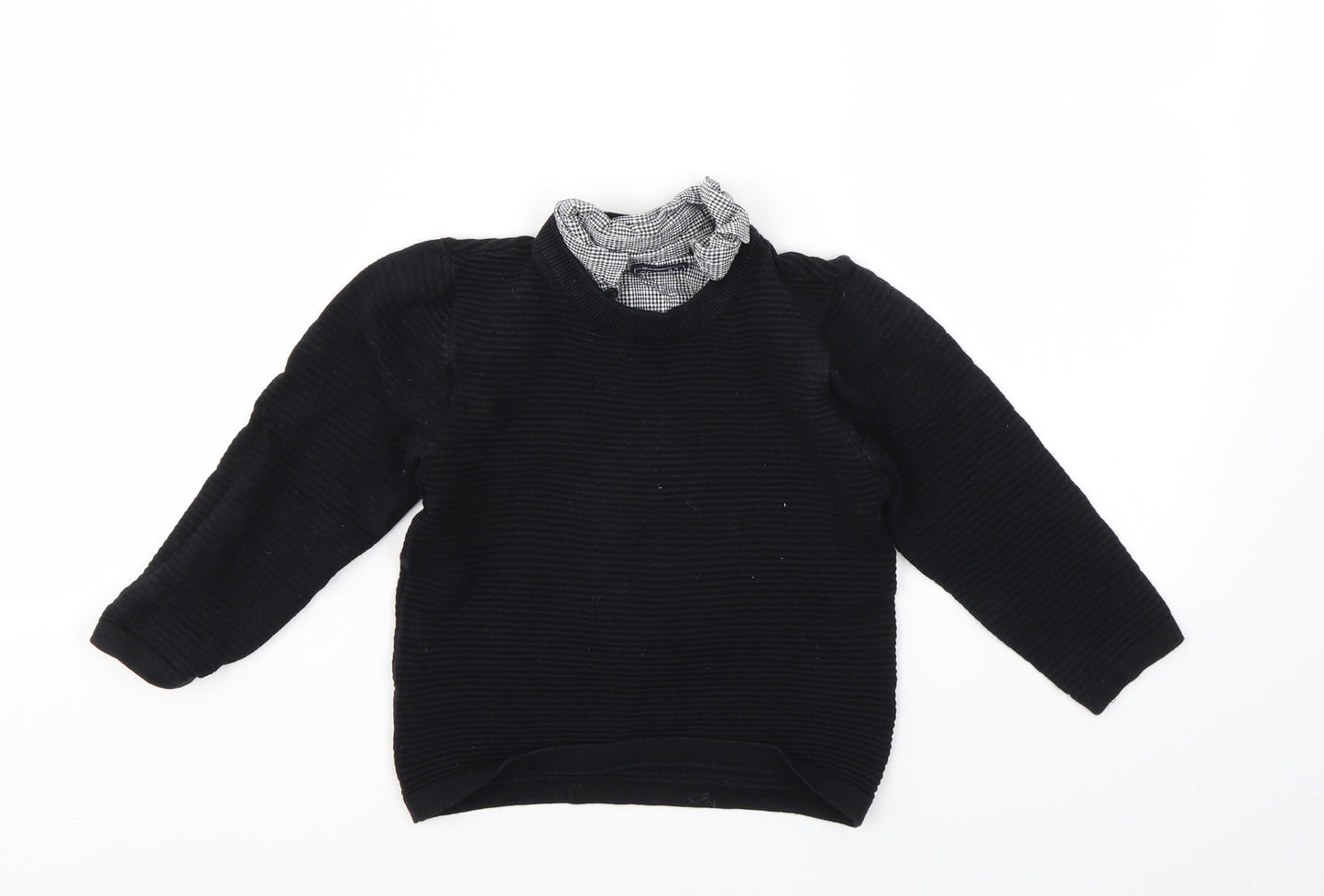 NEXT Boys Black   Pullover Jumper Size 3 Years