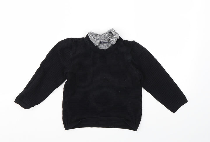 NEXT Boys Black   Pullover Jumper Size 3 Years