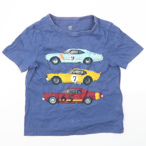 Gap Boys Blue Geometric  Basic T-Shirt Size XS