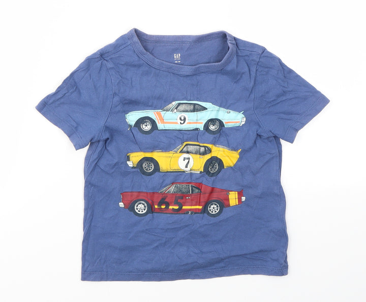 Gap Boys Blue Geometric Basic T-Shirt Size XS