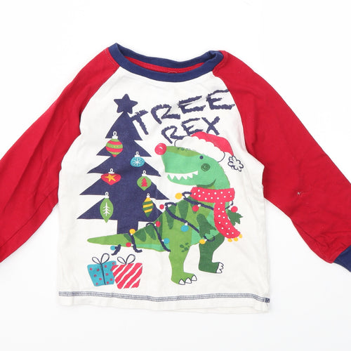 SLEIGH BELLS Boys Multicoloured Geometric  Basic T-Shirt Size 3-4 Years