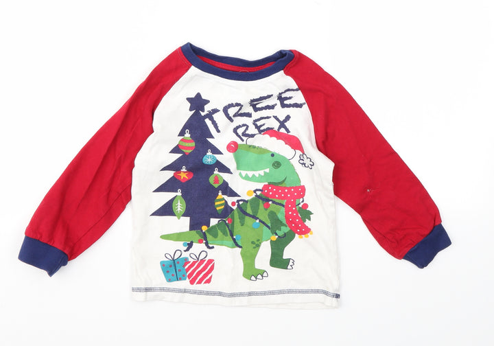 SLEIGH BELLS Boys Multicoloured Geometric  Basic T-Shirt Size 3-4 Years