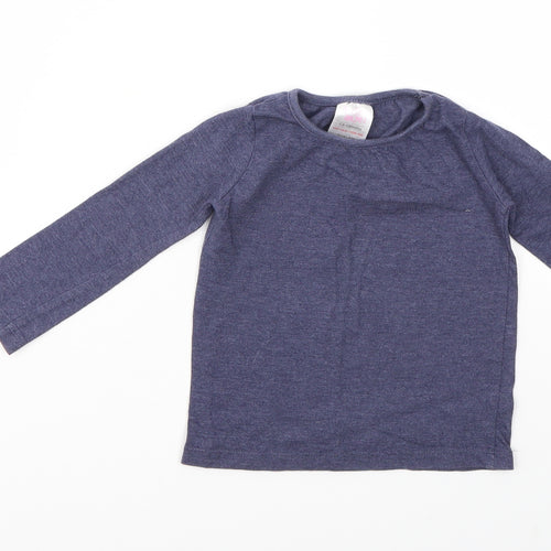 Evie Angel Girls Blue   Basic T-Shirt Size 12-18 Months