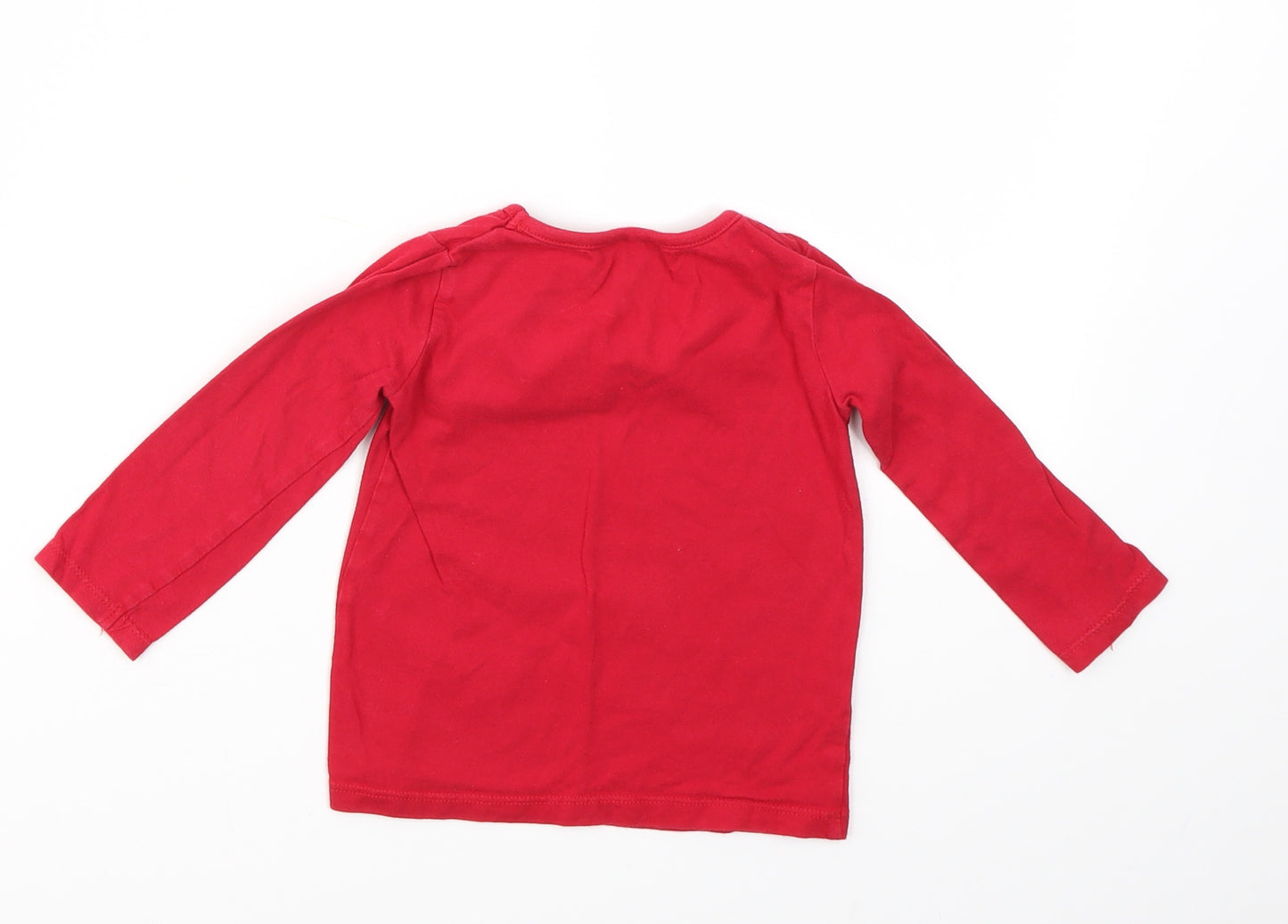 Evie Angel Girls Purple   Basic T-Shirt Size 12-18 Months