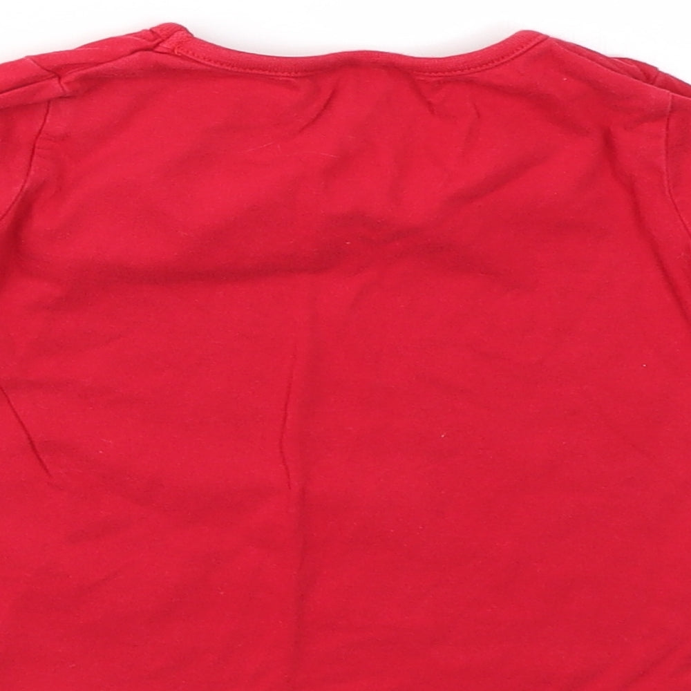 Evie Angel Girls Purple   Basic T-Shirt Size 12-18 Months