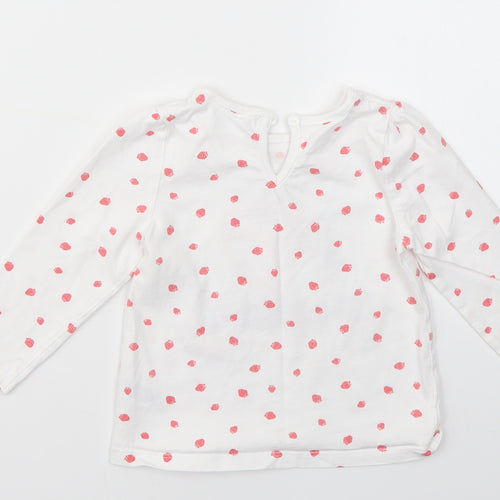 M&Co Girls Multicoloured Geometric  Basic T-Shirt Size 12-18 Months