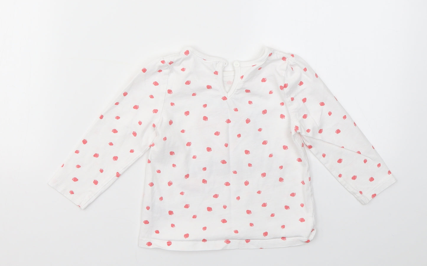 M&Co Girls Multicoloured Geometric  Basic T-Shirt Size 12-18 Months
